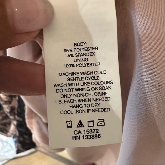 JOE FRESH Black & Pink Floral Dress Sleeveless, Pockets Roses, Wedding,  sz 8 - Picture 8 of 8